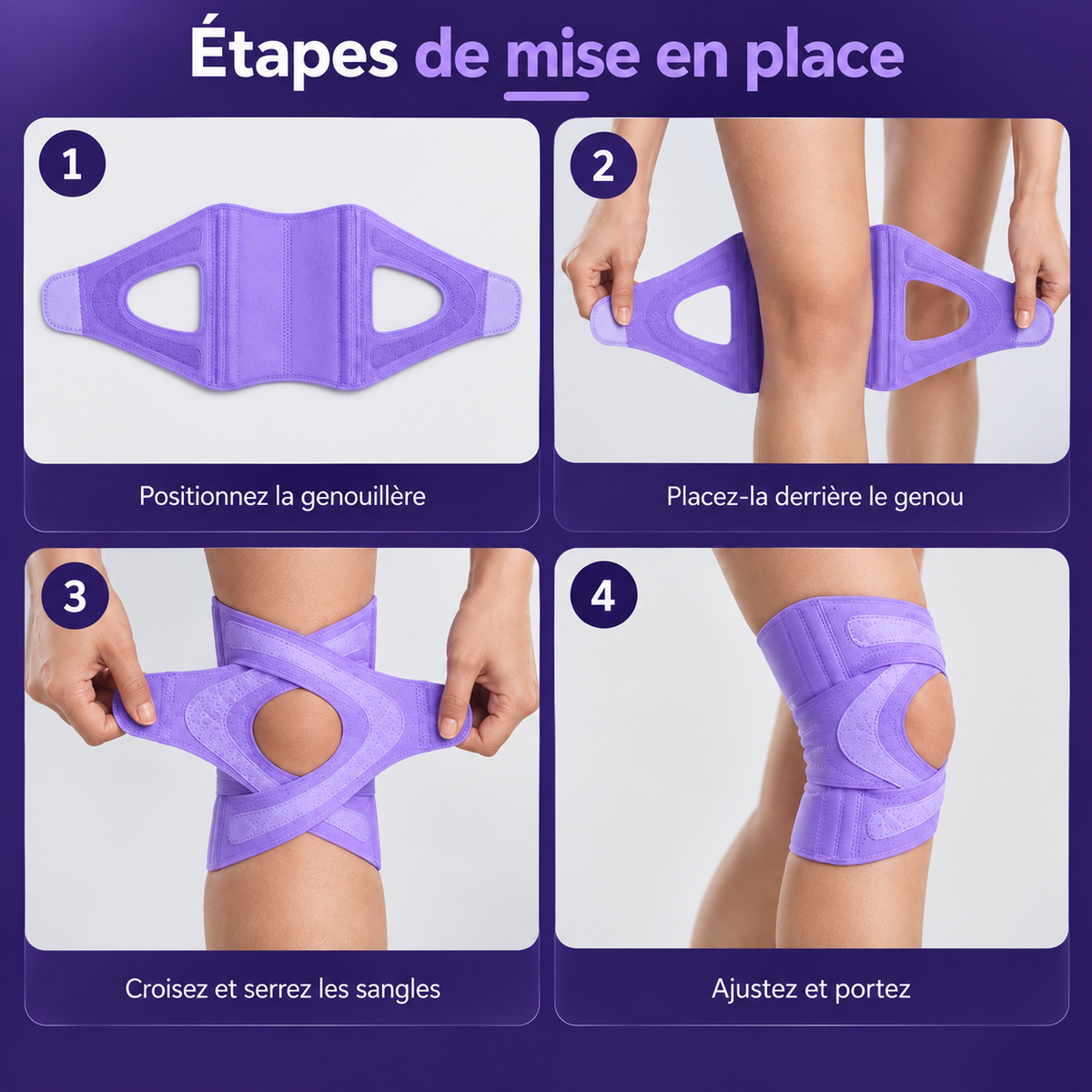 Genouillère KleenVanta™ – Maintien & Confort du Genou
